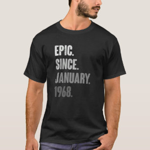 55歳ヴィンテージ1968年1月誕生日55th De Tシャツ