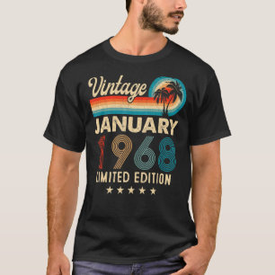 55歳ヴィンテージ1968年1月55誕生日私 Tシャツ