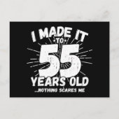 55歳皮肉なミーム面白い55歳の誕生日 ポストカード (正面)
