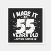 55歳皮肉ミームおもしろい55誕生日 スタンダードカクテルナプキン (正面)