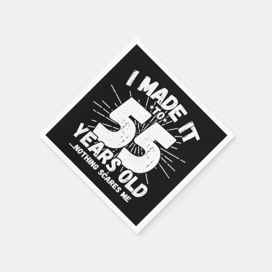 55歳皮肉ミームおもしろい55誕生日 スタンダードカクテルナプキン (角)