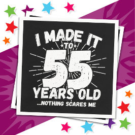 55歳皮肉ミームおもしろい55誕生日 スタンダードカクテルナプキン