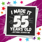 55歳皮肉ミームおもしろい55誕生日 スタンダードカクテルナプキン