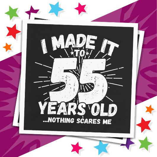55歳皮肉ミームおもしろい55誕生日 スタンダードカクテルナプキン
