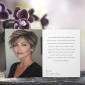 55歳 & ファビュラス オーキッド フォト バースデー グリーティング カード