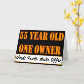 55歳、1人のオーナー – パーツが必要、提供を行う カード (黄色い花)