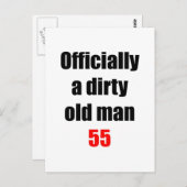 55汚い老人 ポストカード (正面/裏面)