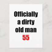55汚い老人 ポストカード (正面)