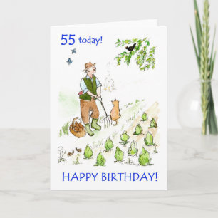 55番目の誕生日カード(庭師用) カード