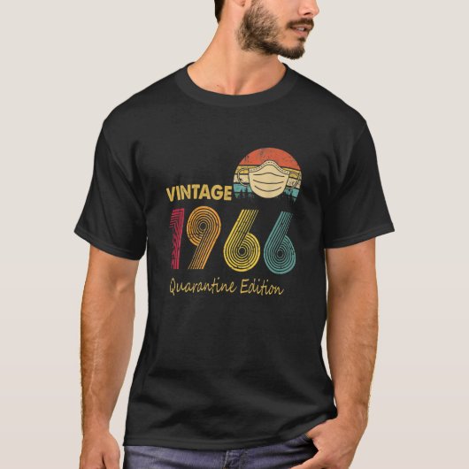 55番目の誕生日ヴィンテージ1966検疫55歳 Tシャツ (正面)