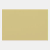 55番目の誕生日金ゴールド/白の乱数パターン55 ラッピングペーパーシート (正面3)