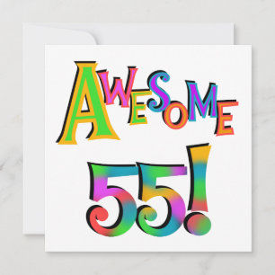 55素晴らし誕生日Tシャツとギフト カード