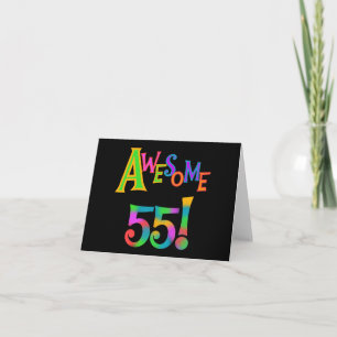 55素晴らし誕生日Tシャツとギフト カード