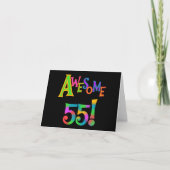 55素晴らし誕生日Tシャツとギフト カード (正面)