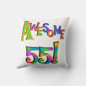 55素晴らし誕生日Tシャツとギフト クッション (裏面)