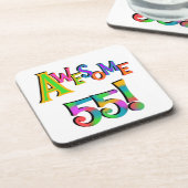 55素晴らし誕生日Tシャツとギフト コースター (左側)