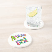 55素晴らし誕生日Tシャツとギフト コースター (側面)