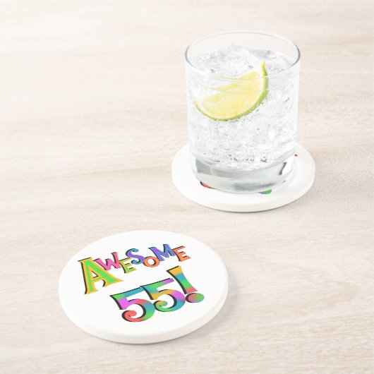 55素晴らし誕生日Tシャツとギフト コースター (側面)