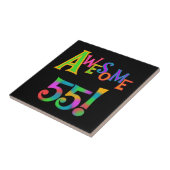 55素晴らし誕生日Tシャツとギフト タイル (側面)