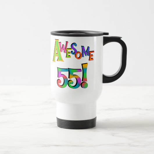 55素晴らし誕生日Tシャツとギフト トラベルマグ (右)