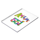 55素晴らし誕生日Tシャツとギフト ノートブック (左側)