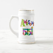 55素晴らし誕生日Tシャツとギフト ビールジョッキ (左)