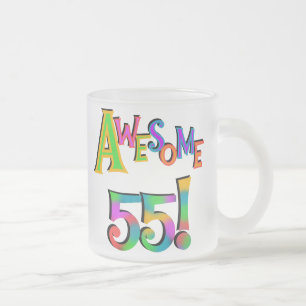 55素晴らし誕生日Tシャツとギフト フロストグラスマグカップ