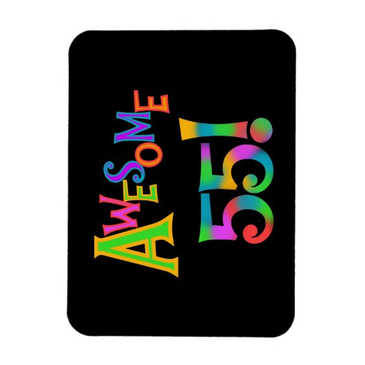 55素晴らし誕生日Tシャツとギフト マグネット (縦)