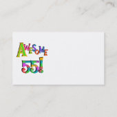 55素晴らし誕生日Tシャツとギフト 名刺 (裏面)