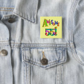 55素晴らし誕生日Tシャツとギフト 缶バッジ (インサイチュ)