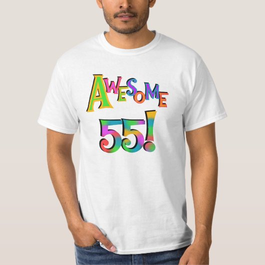 55素晴らし誕生日Tシャツとギフト Tシャツ (正面)
