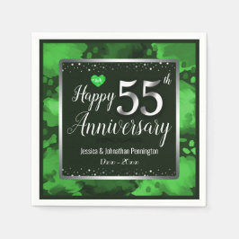 55結婚周年 スタンダードカクテルナプキン