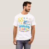 55誕生日クルーズBデイパーティーメンズ Tシャツ (正面フル)