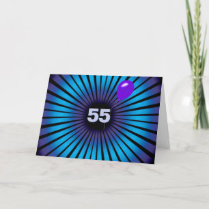 55誕生日ネオン光学錯覚カード カード