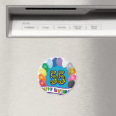 55誕生日バルーンデザイン マグネット (インサイチュ (食洗機))