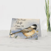 55誕生日ビューティフルワイアかわいらし《鳥》アメリカゴガラ カード (正面)