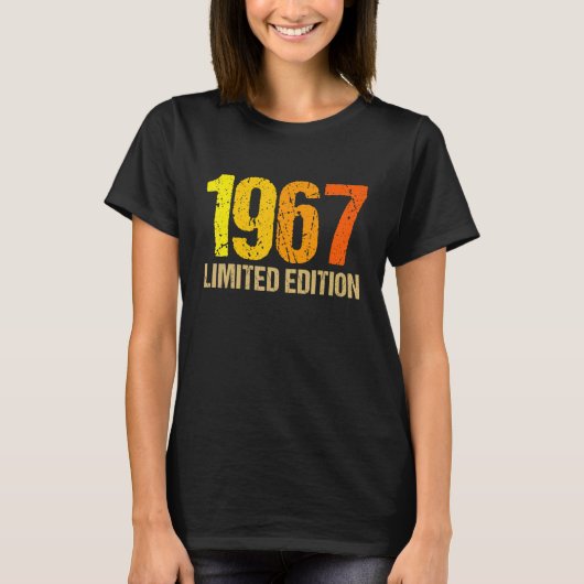 55誕生日レディースメンズ55年1967 1 Tシャツ (正面)