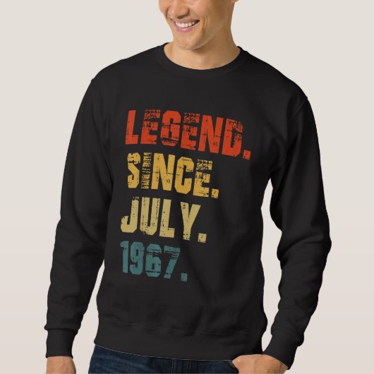 55誕生日55歳の伝説1967年7月以来 スウェットシャツ (正面)