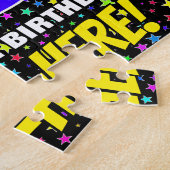 55誕生日:おもしろい、カラフル星野パターン ジグソーパズル (側面)