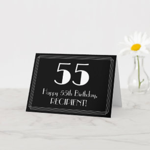 55誕生日~アールデコインスパイア見る"55",名前 カード