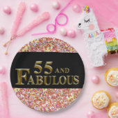 55誕生日 ペーパープレート (パーティー)