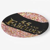 55誕生日 ペーパープレート (アングル)