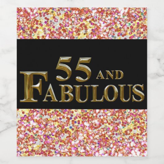 55誕生日 ワインラベル (シングルラベル)
