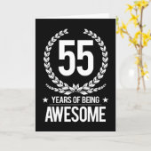 55誕生日(55歳素晴らし) カード (黄色い花)