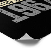 55誕生日sメンズヴィンテージ1967 55th ポスター (角)