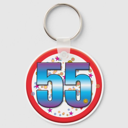 55誕生日v2 キーホルダー (正面)
