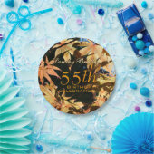 55誕生祝い秋カスタムプレート ペーパープレート (パーティー)