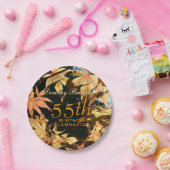 55誕生祝い秋カスタムプレート ペーパープレート (パーティー)