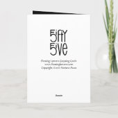 555イブホワイト誕生日カード カード (裏面)