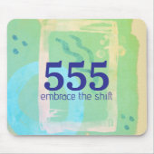 555エンジェルナンバーズトランスフォーメーション高い雰囲気 マウスパッド (正面)